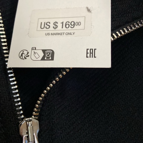 ZARA Manteco 75% Italian wool biker jacket - Picture 5 of 12